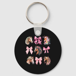 Chaveiro Cavalo Coquette Cavando Flores Selvagens Equestres