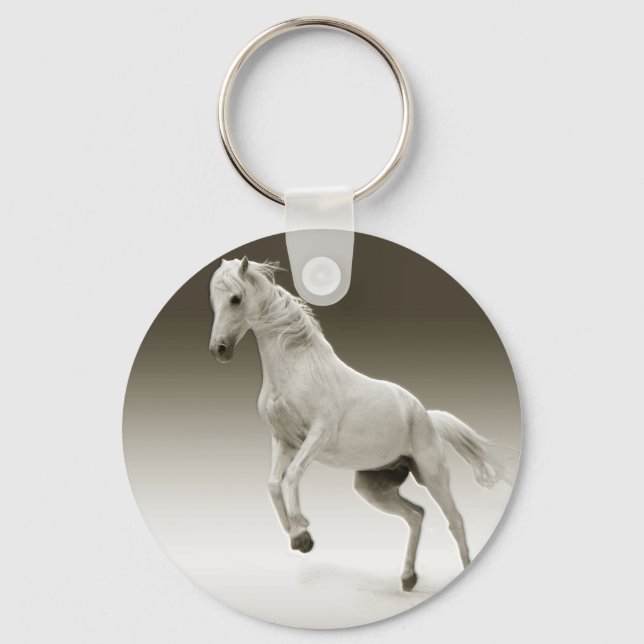 Chaveiro Cavalo da égua branca equestre (Frente)