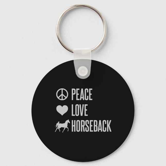 Chaveiro Cavalo de Cavalo de Paz e Amor (Frente)
