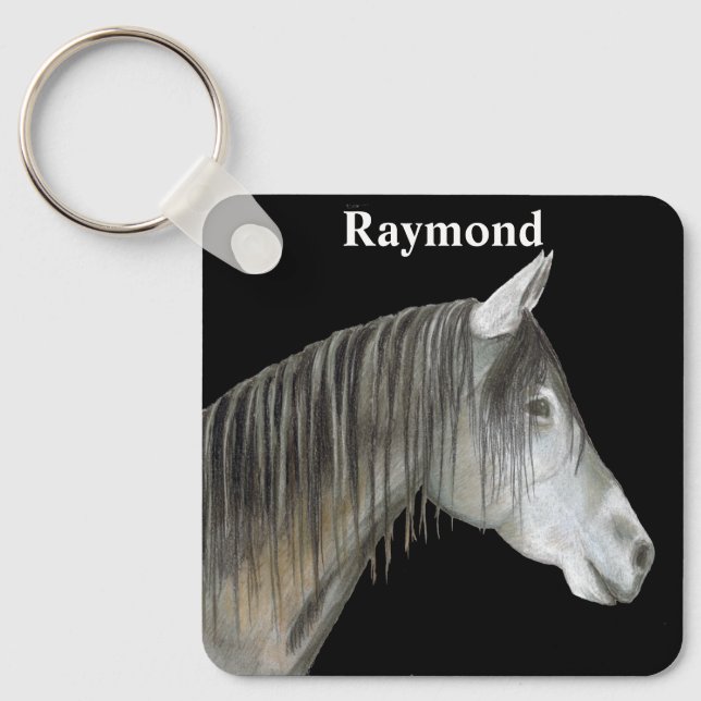 Chaveiro Cavalo de cinza (Frente)