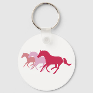 Chaveiro Cavalo em Execução (Vermelho)