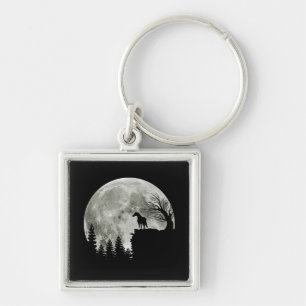 Chaveiro Cavalo Em Montanha Espantada Lua De Halloween