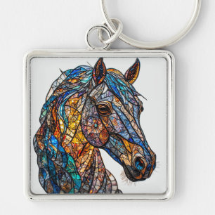 Chaveiro Cavalo Majestoso com Cores Vibrantes