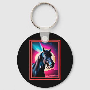 Chaveiro Cavalo Místico Sobre Cavalo Retroativo Andando Vid