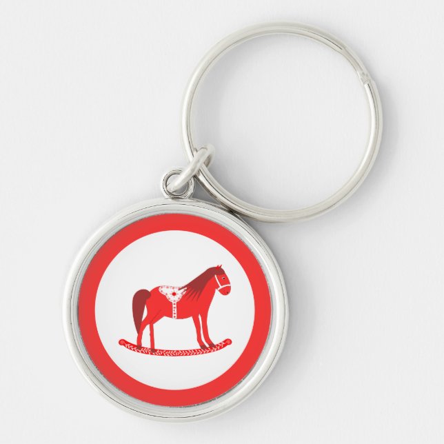 Chaveiro Cavalo Rocco de Natal escandinavo (Frente)