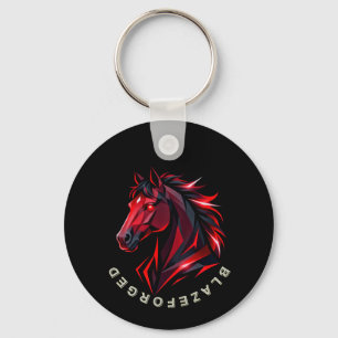 Chaveiro Cavalo Vermelho BlazeForge