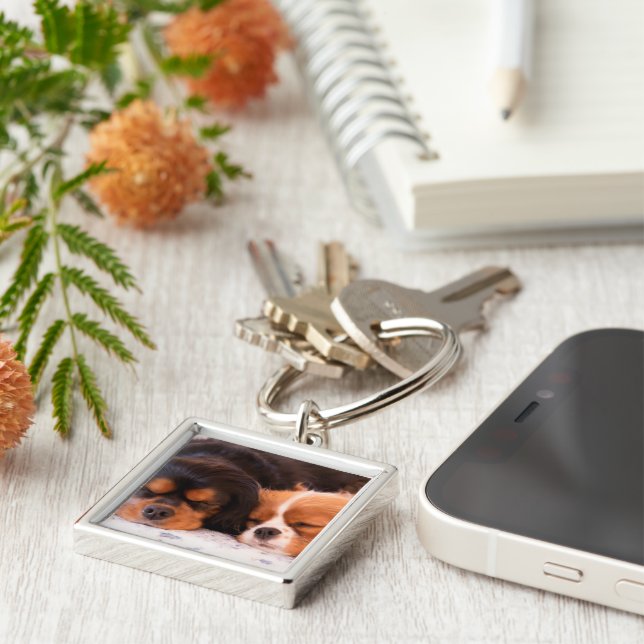 Chaveiro Cavalos adormecidos cavalheiros Rei Charles Chavei (Lateral)