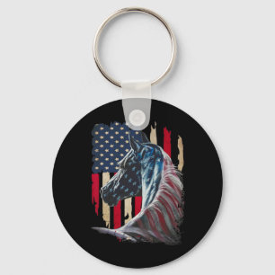 Chaveiro Cavalos Bandeira América 4 De Julho Dia Da Indepen
