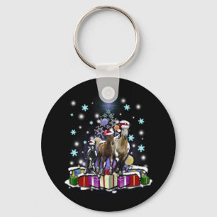 Chaveiro Cavalos com estilos do Natal