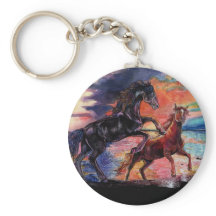 Cavalos de Aquarelas do Céu Sem Fim