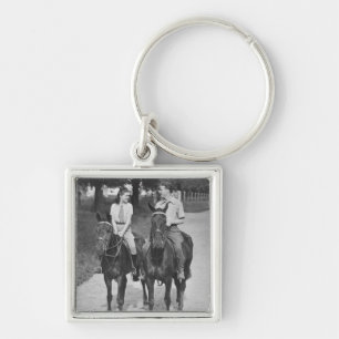 Chaveiro Cavalos de equitação do casal