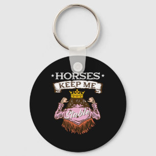 Chaveiro Cavalos Me Mantêm Estável Em Ventilador Equestre