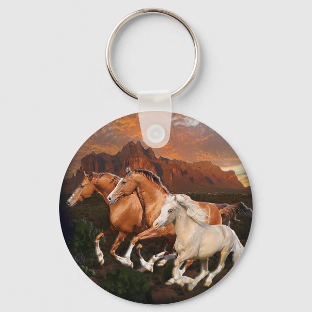 Chaveiro cavalos selvagens do Arizona (Frente)
