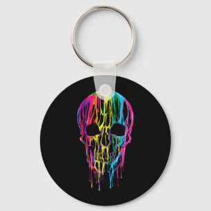 Chaveiro Caveira Derretida Colorida Meninos de Halloween Ar