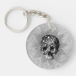 Chaveiro Caveira e Estrelas I