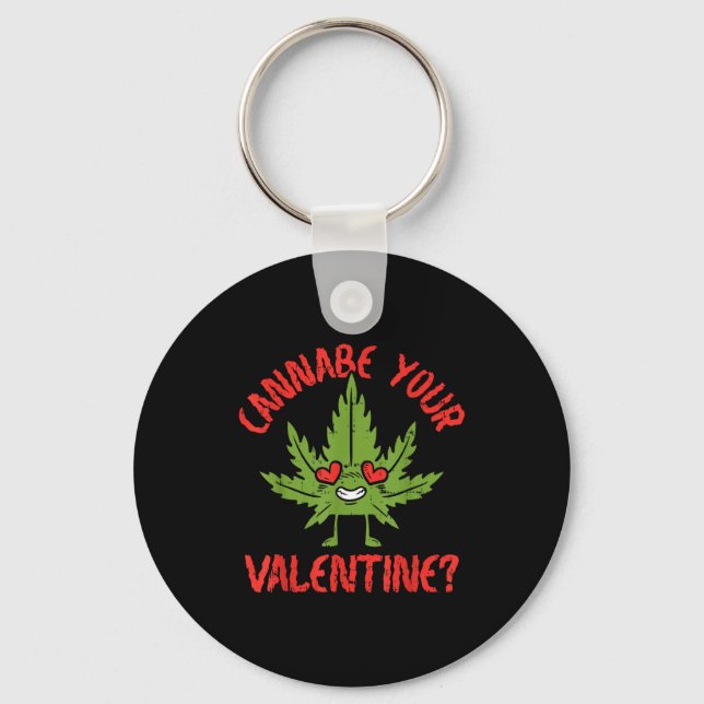 Chaveiro Cbe Your Valentine Weed Stoner  (Frente)