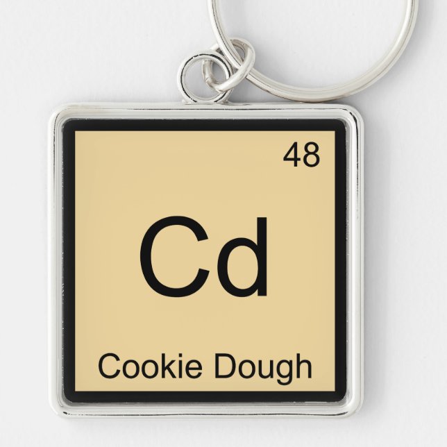 Chaveiro Cd - Símbolo De Elemento De Química De Cookie Doug (Frente)