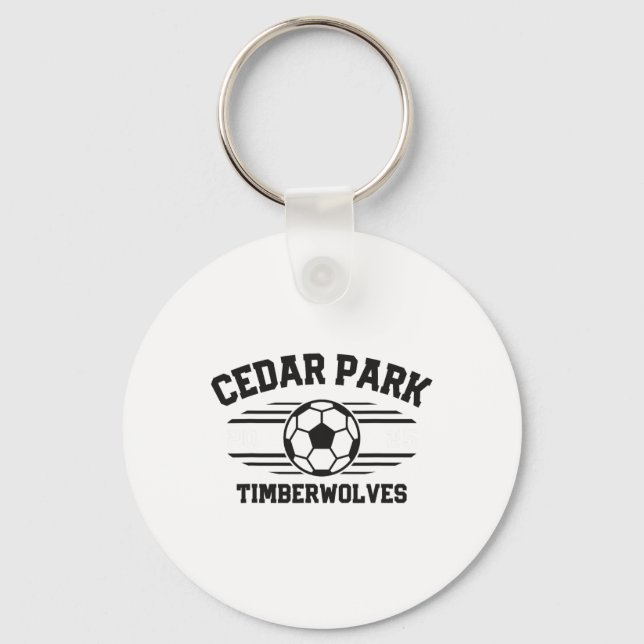 Chaveiro Cedar Park Timberwolves Soccer Ll 2025  (Frente)