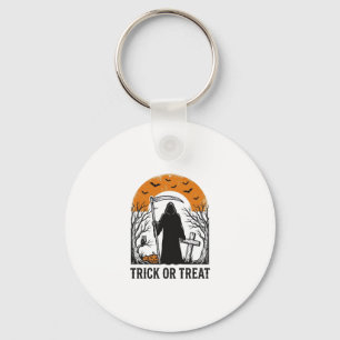Chaveiro Ceifador de Halloween Truque ou Tratamento Vintage
