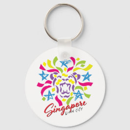 Chaveiro Celebração da Cidade do Leão de Singapura