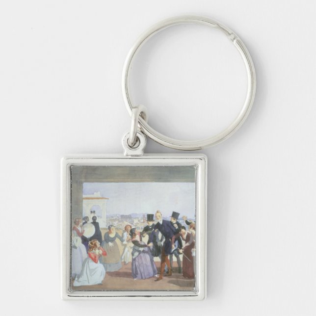 Chaveiro Celebração de outubro em Roma, 1842 (Frente)