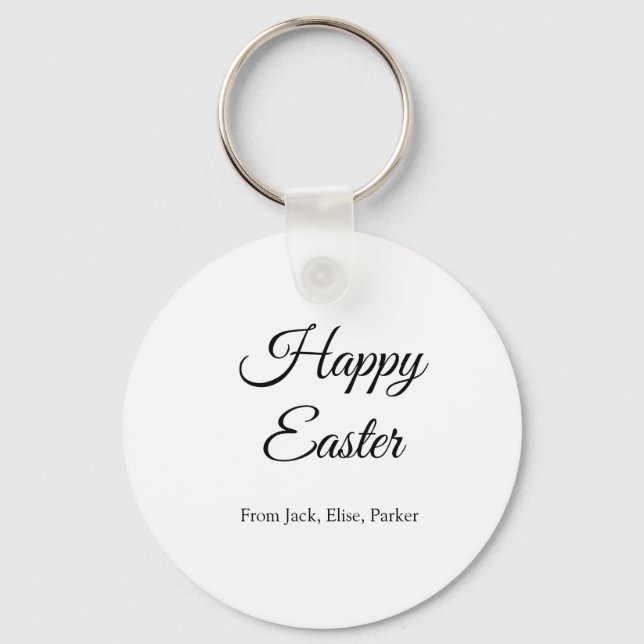 Chaveiro Celebração de páscoa adicionar felz pascoa de foto (Frente)