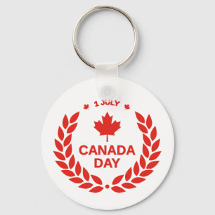 Chaveiro Celebração do Dia do Canadá – Festa Canadense de 1