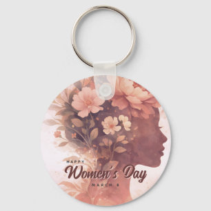 Chaveiro Celebração do Dia Internacional da Mulher Elegante