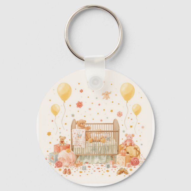 Chaveiro celebrando novo bebê (Frente)