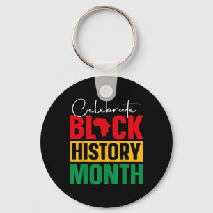 Chaveiro Celebrar a História Negra Mês do Orgulho Negro Afr
