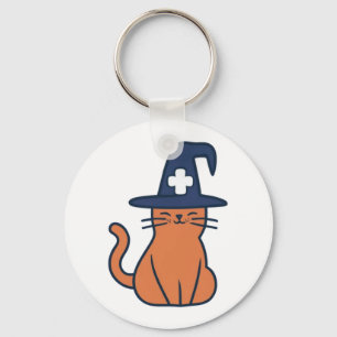 Chaveiro Celebrar Queda com Torção Felina - Um Nu Spooky
