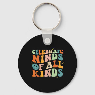 Chaveiro Celebre Mentes de Todos os Tipos Saúde Mental Auti