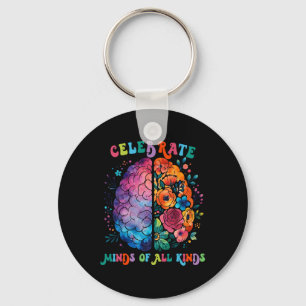 Chaveiro Celebre Mentes De Todos os Tipos Saúde Mental Auti