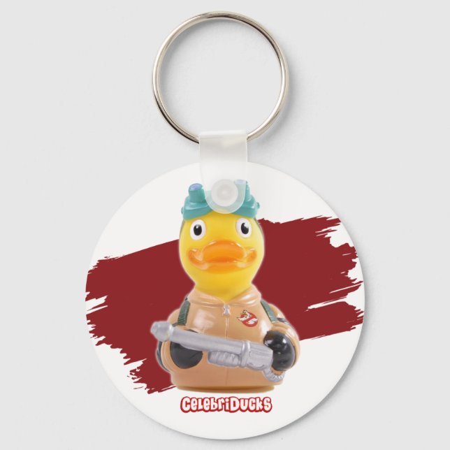 Chaveiro CelebriDucks Borracha Duque GooseBusters (Frente)