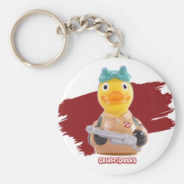 Chaveiro CelebriDucks Borracha Duque GooseBusters (Frente)