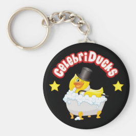 Chaveiro CelebriDucks Cadeia de Chaves de Borracha
