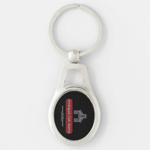 Chaveiro Celeiro de Carro Antigo - Oval
