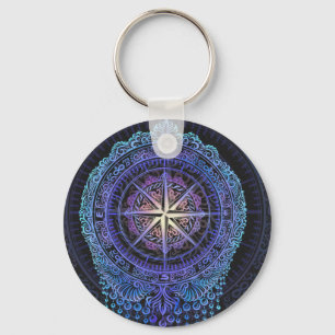 Chaveiro Celestial Compass Mandala