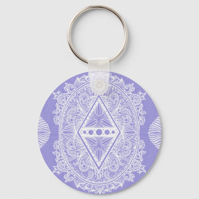 Chaveiro Celestial Diamond Mandala (Frente)