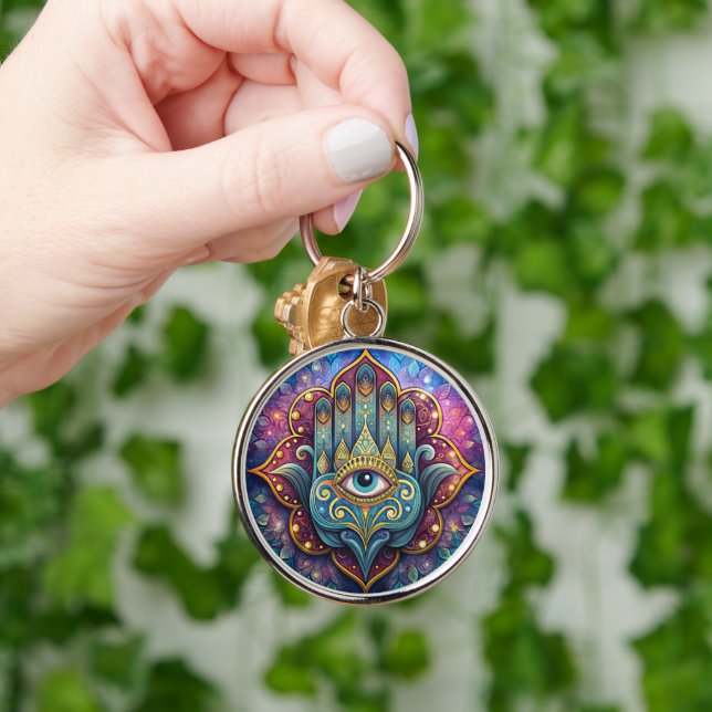 Chaveiro Celestial Hamsa  (Mão)