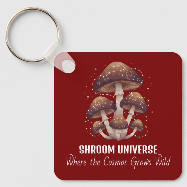 Chaveiro Celestial Mushroom Constellation Universe (Frente)
