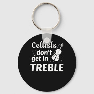 Chaveiro Cellists Não Entram No Jogador Cello Treble