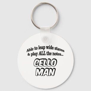 Chaveiro Cello Man - Super-herói da Música