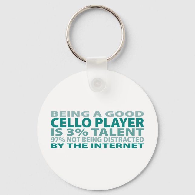 Chaveiro Cello Player 3% Talento (Frente)