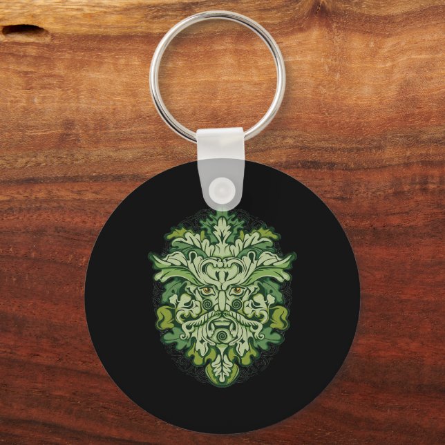 Chaveiro Celtic Green Pagan Irish Scottish Mythology Deus (Frente)