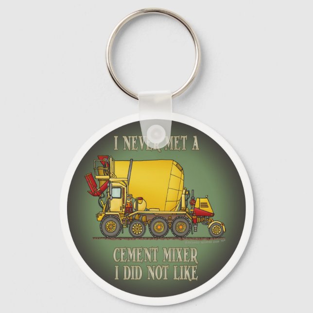 Chaveiro Cement Mixer Truck Operator Cote Key Chain (Frente)