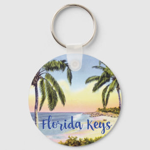 Chaveiro cena da praia de Florida Keys