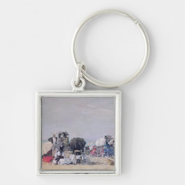 Chaveiro Cena da praia, Trouville, 1873 (Frente)