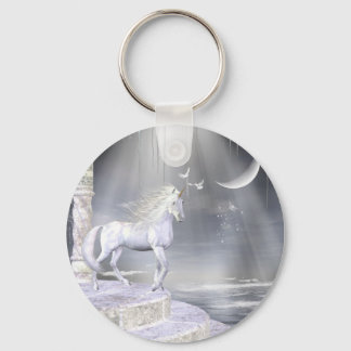 Chaveiro Cena de Unicórnio Celestial