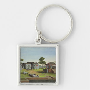 Chaveiro Cena do jardim, c.1820-40 (w/c no papel) 3